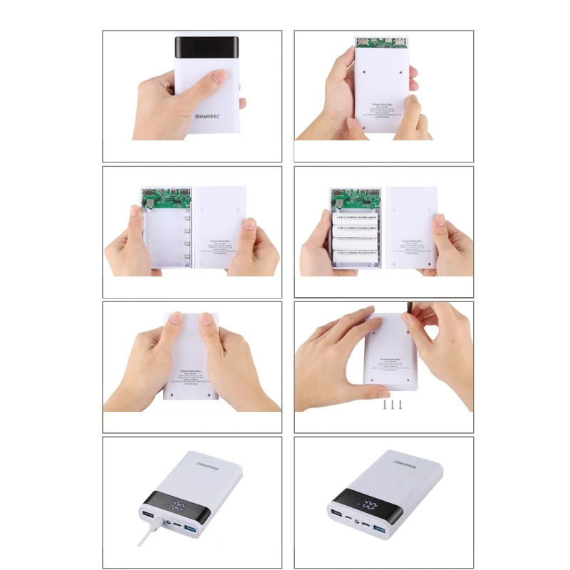 Корпус повербанк 4x 18650 3А быстрая зарядка Haweel HWL9600 Киев - изображение 2