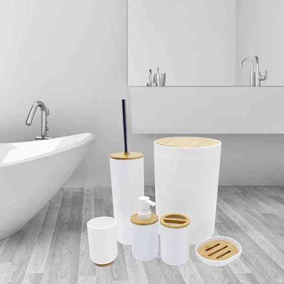 Набор аксессуаров Bathlux для ванной люкс качества, 6 предметов Белый Каменец-Подольский