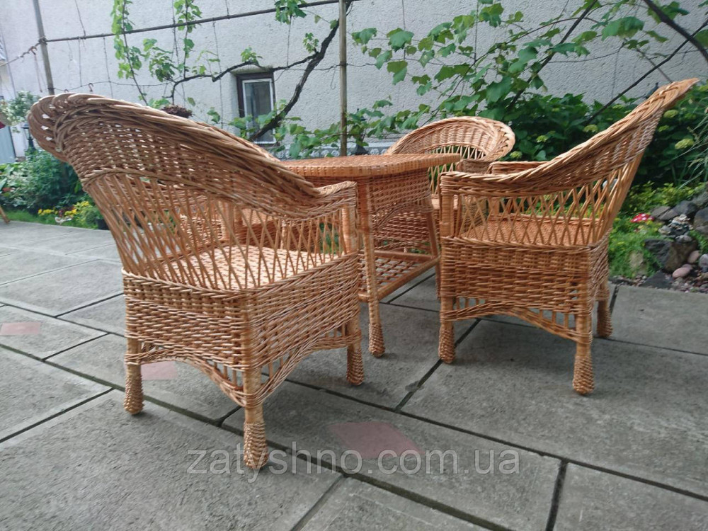 Плетеный комплект мебели из лозы на дачу Киев - изображение 2