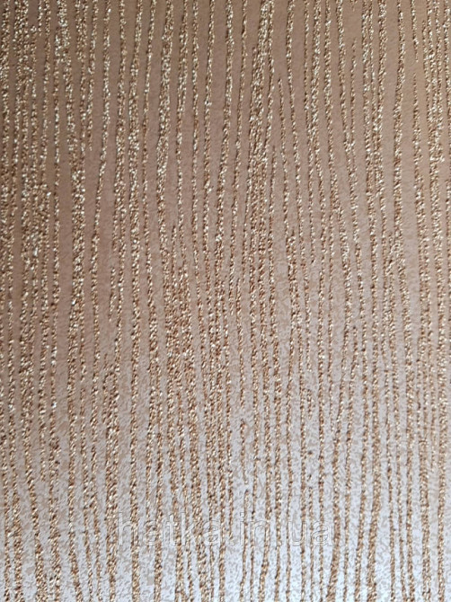 Шпалери вінілові на флізелін Marburg Dune 32517 однотонні теракотові тонкі структурні хвилясті смуги Київ - фото 2