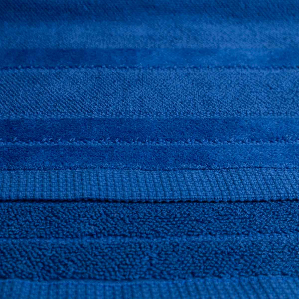 Полотенце банное махровое с велюровым бордюром GM Textile 100х150см 500г/м2 (Синий) Сумы - изображение 2