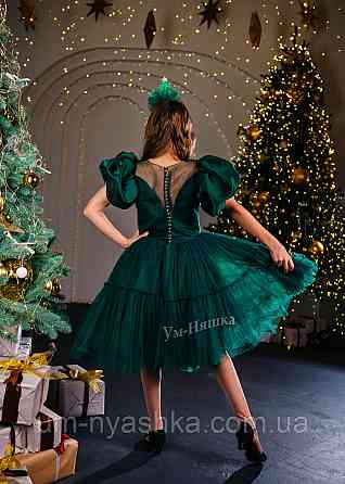 Зеленое пышное платье 128-140 Кривой Рог