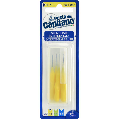 Щітки для міжзубних проміжків Pasta del Capitano Interdental Brush Fine 0.9 мм 5 шт. (8002140033902) Вінниця - фото 1