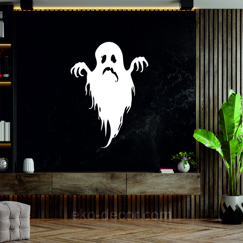 Декоративне настінне Панно «Привид», Декор на стіну 110*80 см, Білий Київ - фото 6