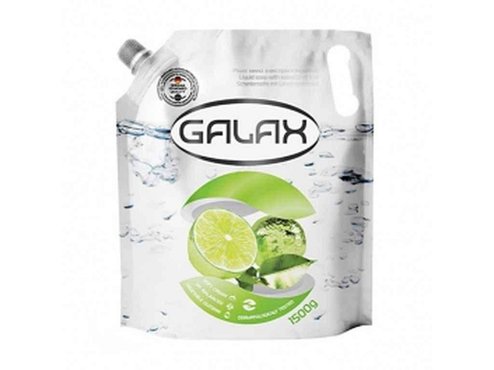 Рідке мило Антибактеріальне з екстрактом лайма, 1.5 кг (Doypack) ТМ Galax Solmir Київ - фото 1