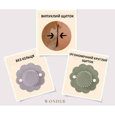 Пустышка Suavinex Wonder физиологическая, 0-6 мес. светло-зеленая (308374) Винница - изображение 4
