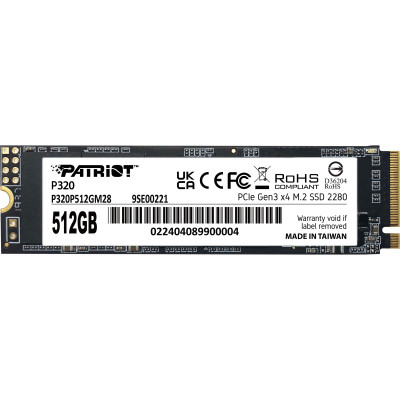 Накопитель SSD M.2 2280 512GB Patriot (P320P512GM28) Винница - изображение 1