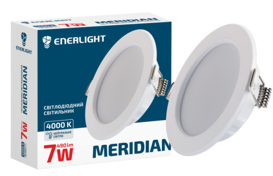 Cвітильник стельовий світлодіодний ENERLIGHT MERIDIAN 7Вт 4000К Рівне