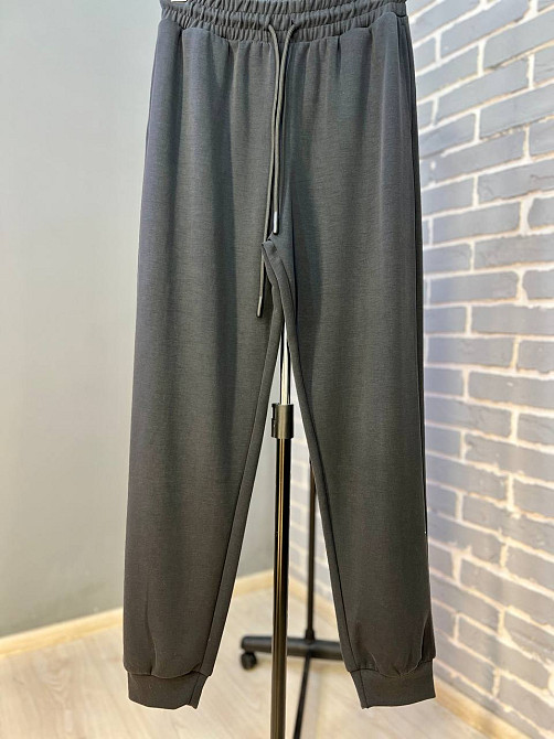 Штаны женские No Matter What 1558 спортивные джоггеры снизу манжет ткань бифлекс графит, графит, XS Киев - изображение 3