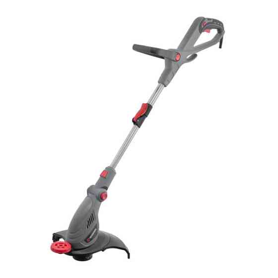 Тример електричний, 0,45 кВт, 10000 об/хв, ширина зрізання 300 мм, телескопічна штанга, регулювання положення головки INTERTOOL Киев