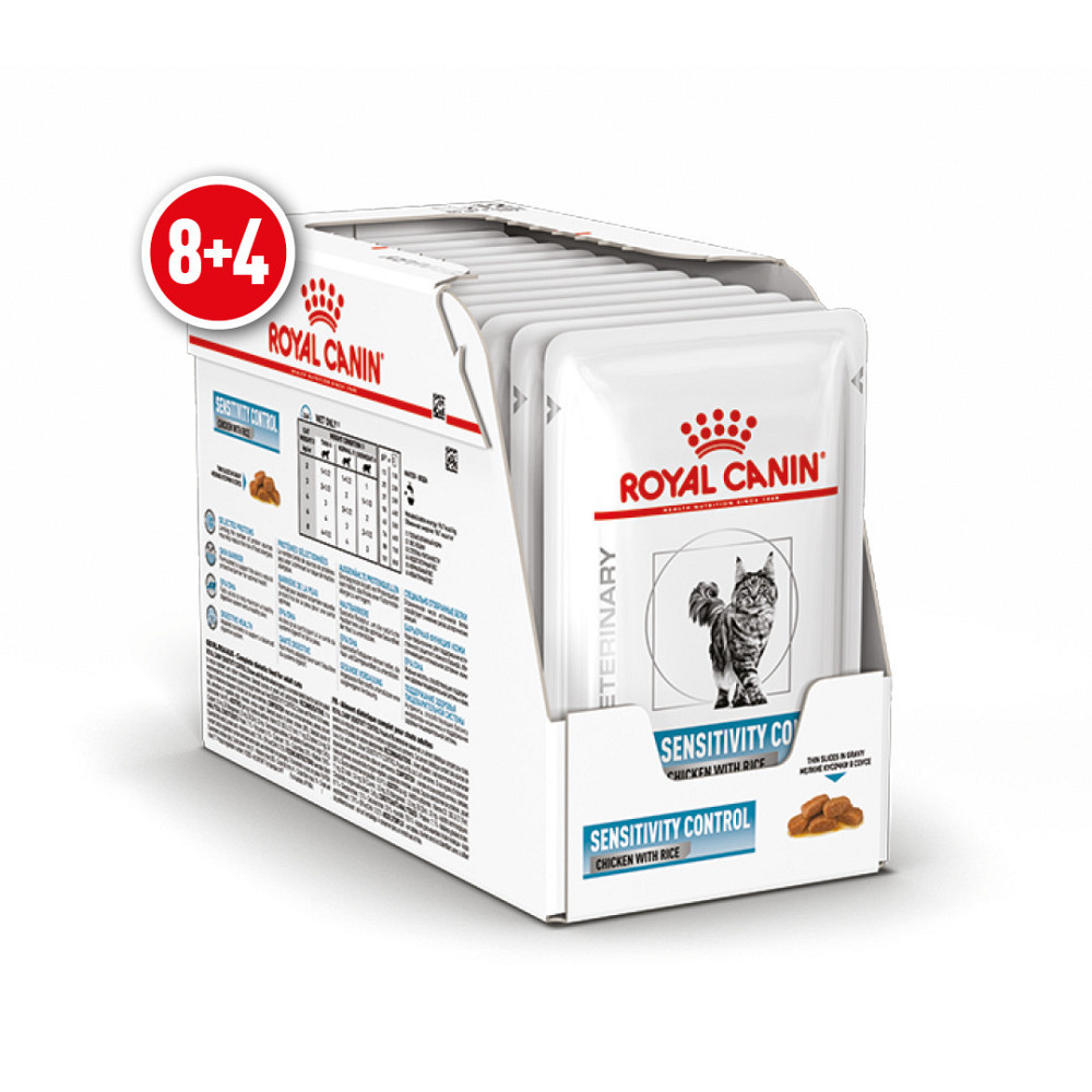 Вологий корм для дорослих котів ROYAL CANIN SENSITIVITY CONTROL CHICKEN CAT 0.085 кг 8+4 Киев - изображение 1