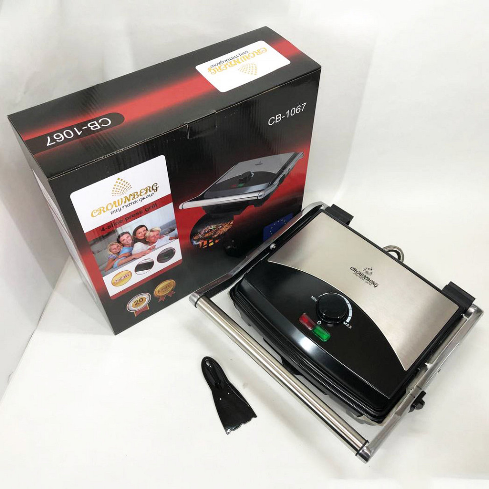 Кухонний гриль для м'яса, Електрогриль настільний для дому, Гриль електричний сендвічниця YT-46 Львів - фото 19