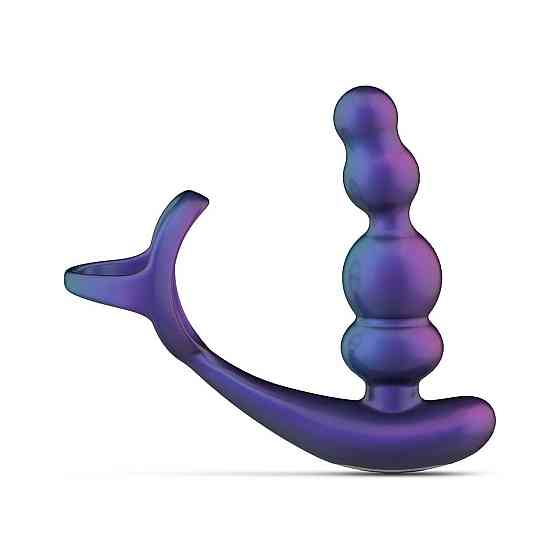 Анальний вібратор з ерекційним кільцем Hueman - Stellar Force Anal Beads with Cockring Sex Aura Київ