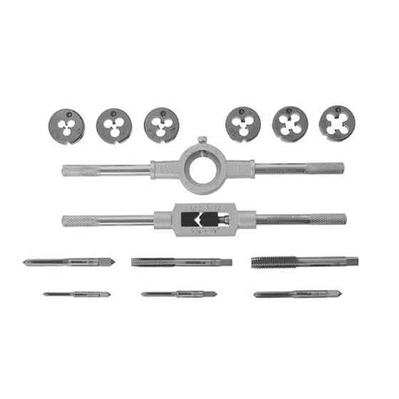 Набор плашек и метчиков, 14 ед., M3-M10 INTERTOOL SD-8024 Киев