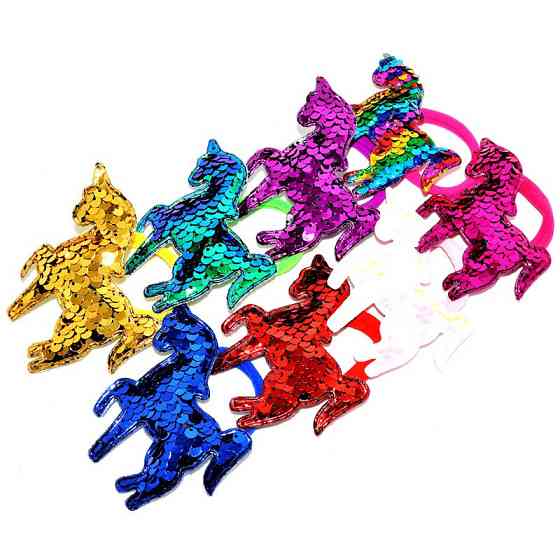 Дитяча резинка для волосся "Єдиноріг" 0108-521, 8 штук Вінниця