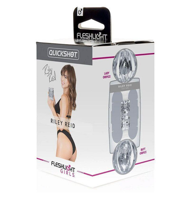 Мастурбатор Fleshlight Quickshot Riley Reid, компактний, чудово для пар і мінету Sex Aura Київ - фото 6