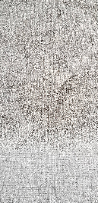 Обои виниловые на флизелине Rasch Golden Hour метровые вензель завитки серые серебро на бежевом Киев - изображение 3