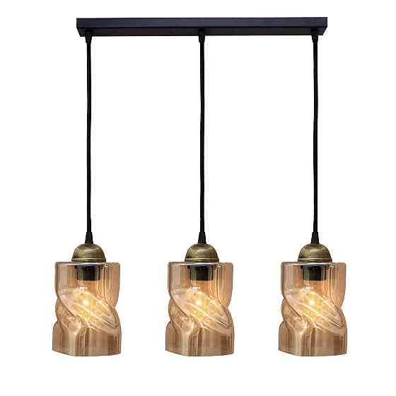 Светильник подвесной MSK Electric Tornado на планке под три лампы Е27 PL 20245-3 BK Одесса