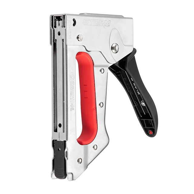 Степлер будівельний INTERTOOL RT-0121, під скобу 11,3×0,7×4-10 мм, металевий корпус, STORM степлер для кріплення плівки та сітки Львів - фото 4