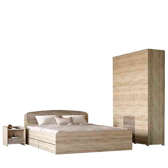 Спальня Эверест Бриз комплект 3 (модульная - 3 элемента) сонома + трюфель (DTM-2551) Львов