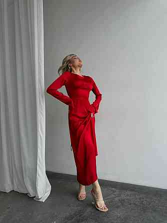 Женское нарядное платье со шнуровкой на спинке шелк Армани Одесса