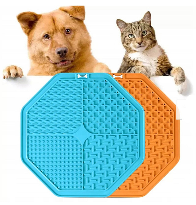 Килимок, миска для повільного годування тварин 2шт, 22670 Луцьк - фото 1