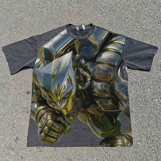 Футболка чоловіча з принтом аніме Аніме Джоджо Пригоди Тхе оверсайз (S/M/L) Черний Дніпро