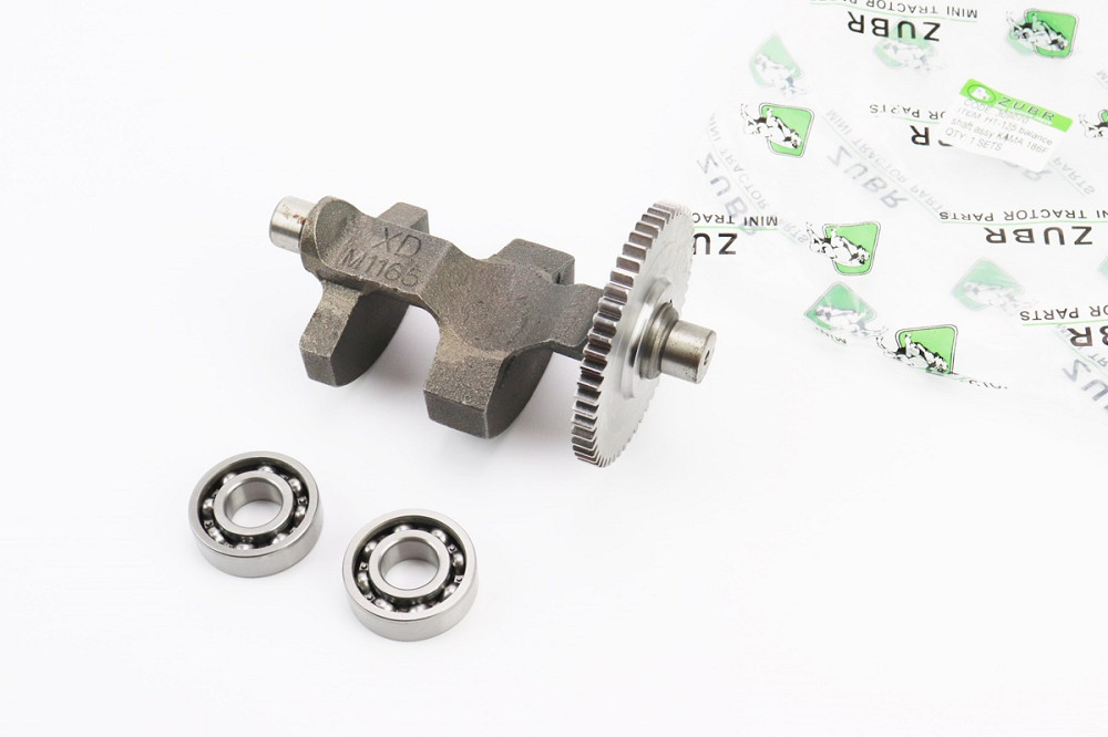 Вал балансувальний + шестерня Z-53, d-23mm + подшипник 6203-2шт 186F, запресований к-кт Київ - фото 1