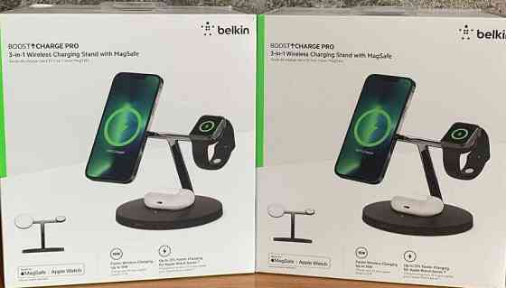 Беспроводное зарядное устройство Belkin MagSafe 3in1 Wireless black. Киев