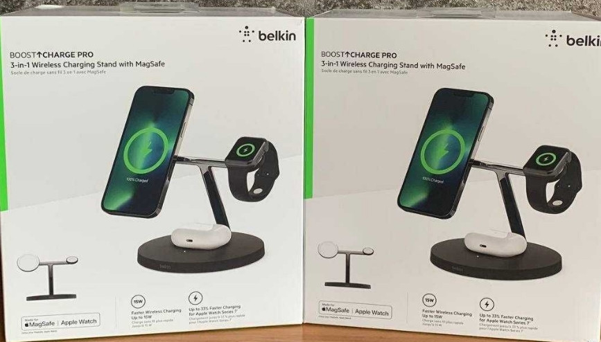 Беспроводное зарядное устройство Belkin MagSafe 3in1 Wireless black. Киев - изображение 2