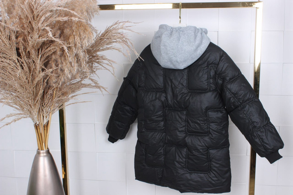 Черная куртка еврозима на мальчика подростка на 9,10 лет Николаев - изображение 3