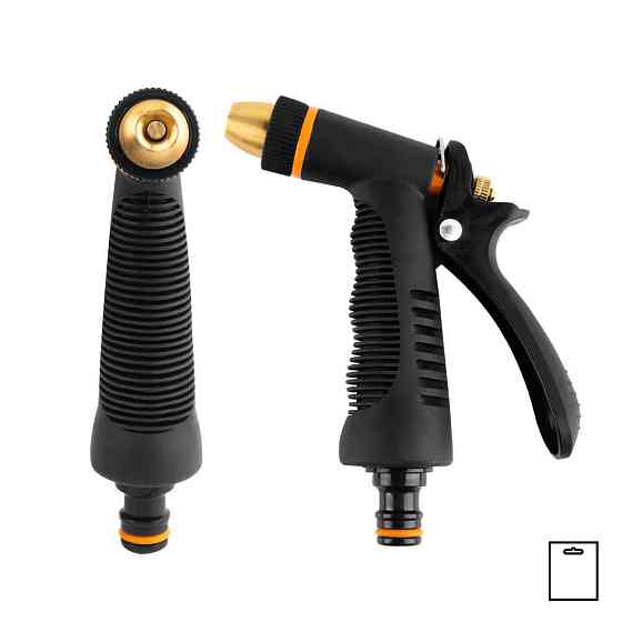 Пістолет для поливу металевий регульований прямий, BLACK LINE, PROFI, 3в1, ECO-KT233FRSK Київ