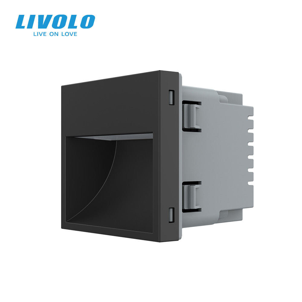 Механізм світильник для сходів підлоги, чорний, 2700K, 220В, 0.35Вт Livolo (VL-FCL1-2BP) Коломыя - изображение 1