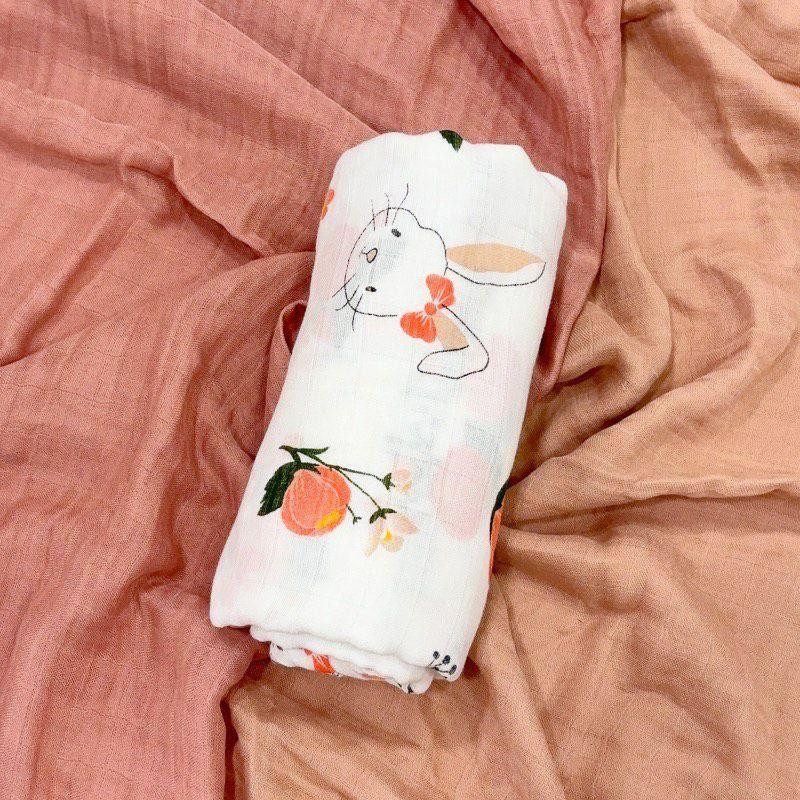 Набор органических пеленок Lovely Svi 3 шт – мягкие, дышащие, размер ХL-110 x 115 см Зайчики Киев - изображение 2