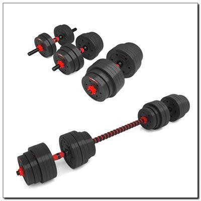 Набор штанга + гантели HMS SGР40 - 40 кг, черно-красный Киев - изображение 2
