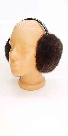 Наушники меховые теплые детские/взрослые из меха кролика,  коричневые Харьков