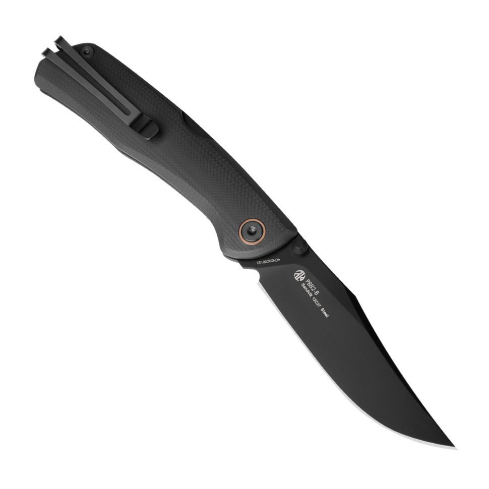 Ніж складаний туристичний Ruike P882-B, (8.5 см) 12С27 /  G10 чорний Київ - фото 2