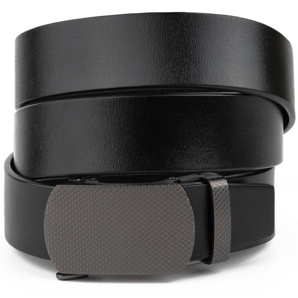 Ремень мужской с зернистой пряжкой автомат Vintage 20272 Коричневый Киев - изображение 1