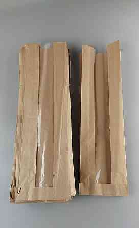 Пакет паперовий вікном 12*43 див. коричневий 1000 шт. Харків