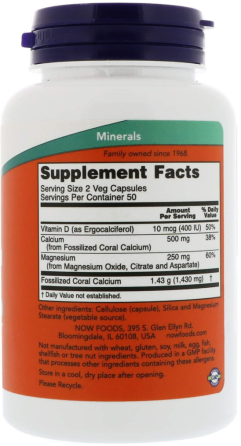 Кораловий кальцій плюс Now Foods Coral Calcium Plus 100 капс Київ