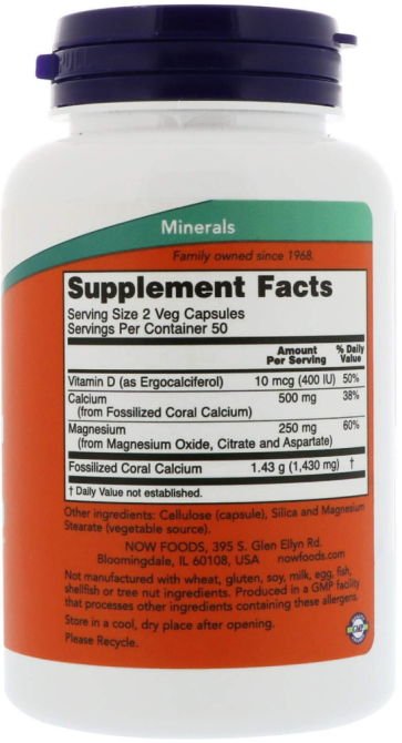 Кораловий кальцій плюс Now Foods Coral Calcium Plus 100 капс Київ - фото 2