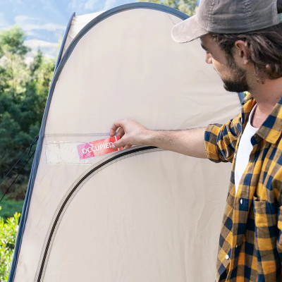 Палатка Naturehike NH17Z002-P Душ/Туалет Коричневий (6927595795934) Винница - изображение 9