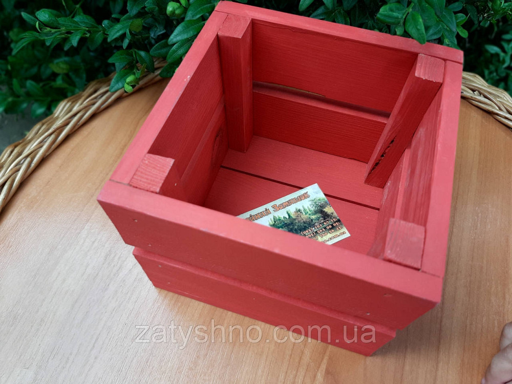 Ящик из дерева красный Киев - изображение 9