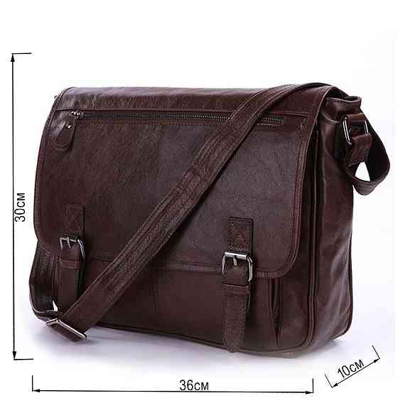 Сумка чоловіча Vintage 14089 під формат А4 Коричнева Київ