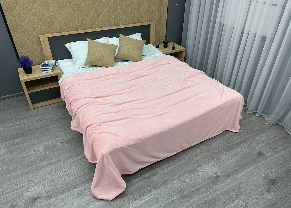 Плед-покривало Decorator WellSoft 150х210 см однотонний Рожевий (87-167) Київ - фото 5