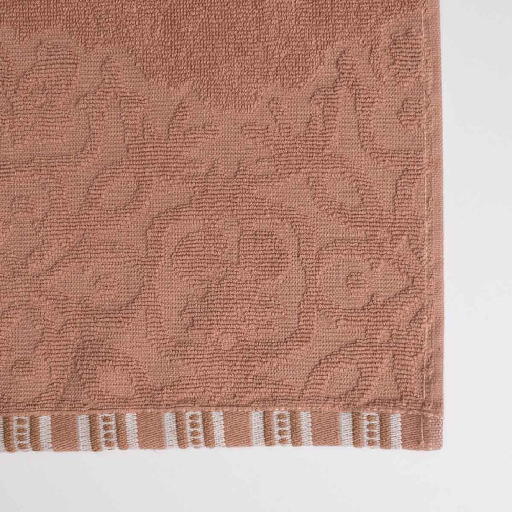 Полотенце для рук и лица махровое с орнаментом GM Textile 40х70см 400г/м2 (Бежевый) Сумы - изображение 2