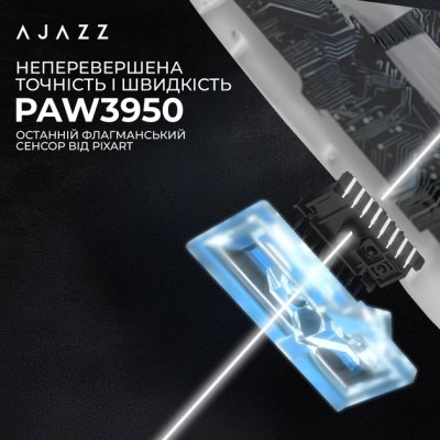 Мышка Ajazz AJ159 APEX Wireless/Bluetooth/USB White (AJM159-A-W) Винница - изображение 5