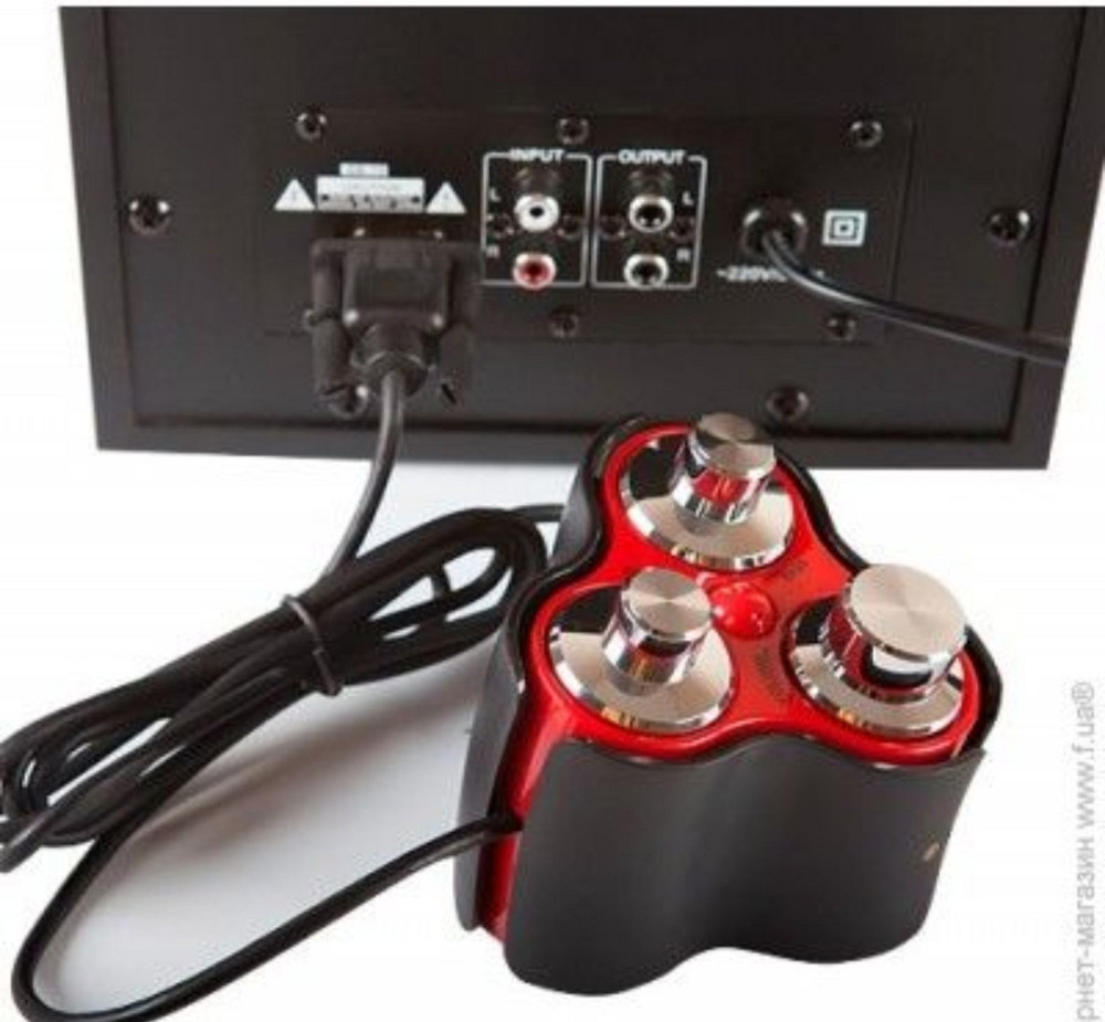 НОВАЯ Игровая Акустическая система КОЛОнки и САБ Gemix SB-75 Black/Red 60W. Харьков - изображение 2