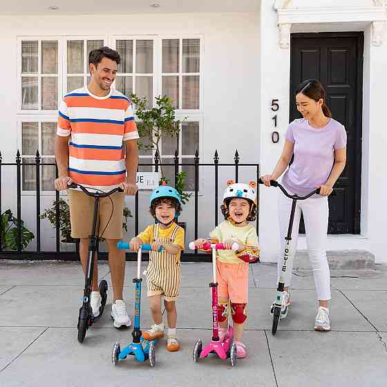 Самокат MICRO складний серії Mini Deluxe Foldable LED – Блакитний океан Дніпро