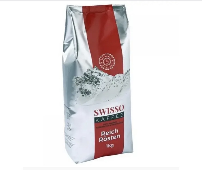 Кава в зернах Swisso kaffee Reich Rosten 100% арабіка 1 кг. Виноградів - фото 1
